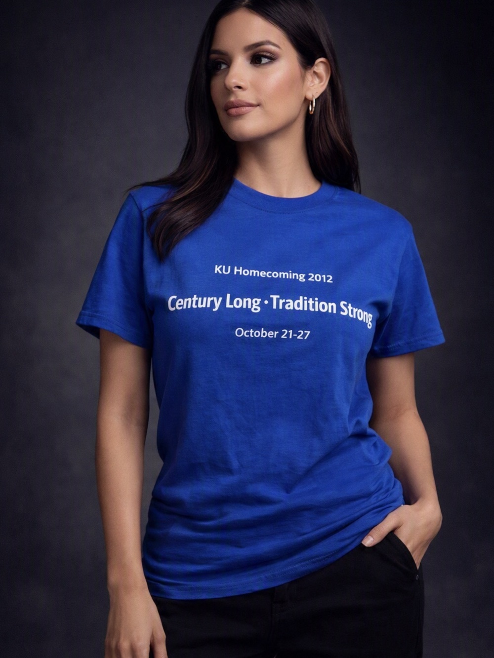 Fruit of the Loom 100th KU Jayhawk Homecoming Graphic Tee Unisex Size Medium